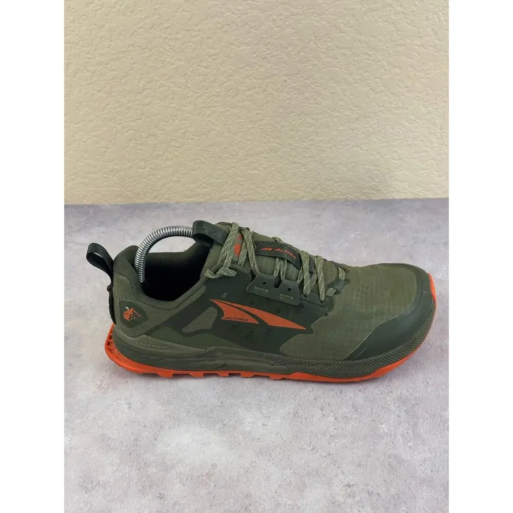 Altra Lone Peak 8 Shoes Mens Size 9 Dusty Olive Orange Trail AL0A85NC315 READ